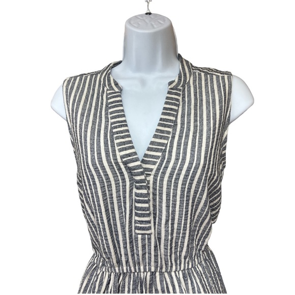 Sz XS Olive & Oak Striped Sleeveless Dress - Picture 3 of 7